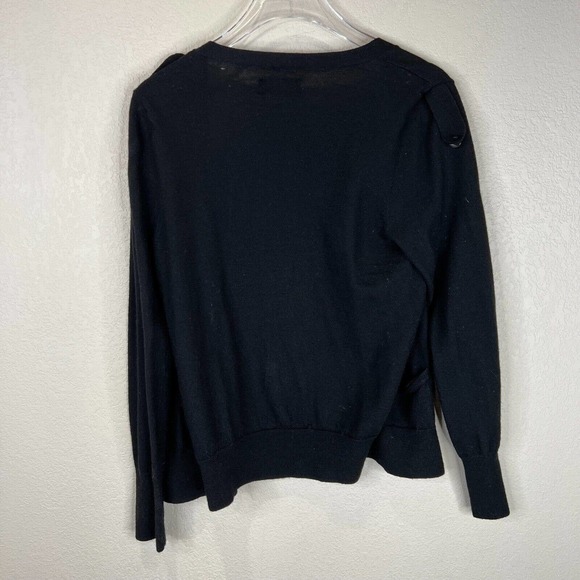 Zadig & Voltaire Womens Canelle Cardigan Sz Small Black Button Front Merino Wool - Picture 8 of 12